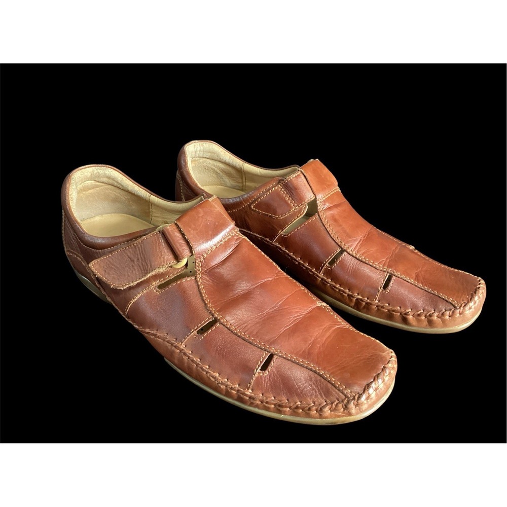 Pikolinos "Cuero" Driving Loafers Sandals Brown Leather EU 46 US 13